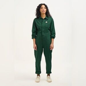 Lucy & Yak Carmen Boilersuit in Forest Green